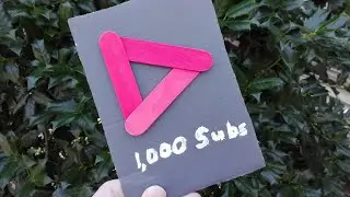 Making my own YouTube Play Button for 1000 Subscribers. (diy Wood Play Button)