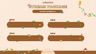 Cottagecore Stream Package for Twitch, Cozy Floral Package, Aesthetic, Webcam Border, Customizable