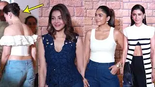 Kajal Agarwal, Mrunal Thakur & Samantha Visuals At Tamannah Bhatia Jewellery Store | Filmylooks