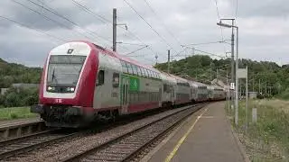 Trains &agrave; Belvaux Soleuvre ~ Bahnverkehr in Belvaux Soleuvre (4K)