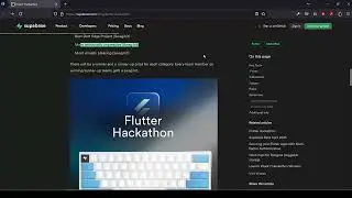 Flutter Hackathon Announcement | Supabase | Participate Now! #flutter