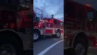 Fire Truck Blasts Past Me &mdash; Siren Was LOUD