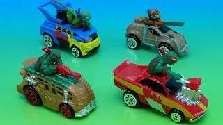 TEENAGE MUTANT NINJA TURTLES TOYS T-MACHINES VIDEO REVIEW