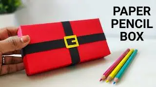 DIY Paper Pouch craft 🥰✨/paper craft idea for kids🥰🥰/paper pencil box🙂