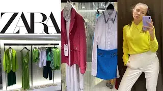 Zara летняя коллекция .Summer 2022 .Яркие цвета.