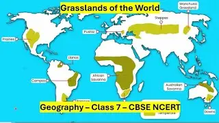 Grasslands of the World - Geography EVS Ecology - Class 7 - CBSE - NCERT