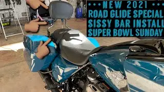 Nothing fancy, Sissy bar install.