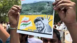 Students Protest at HCU to Save 400 Acres of Biodiversity Land,#universityofhyderabad