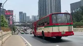 Прогулка по улице Asok Montri Road от станции метро Petchaburi MRT, Бангкок, Таиланд, 14.04.2024