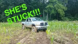NASTY 2ND GEN CUMMINS RESCUES 3RD GEN CUMMINS FROM THE MUD!!!