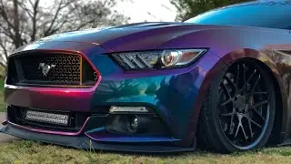 2015 Mustang GT Wrapped in Avery Dennison Gloss Lightening Ridge