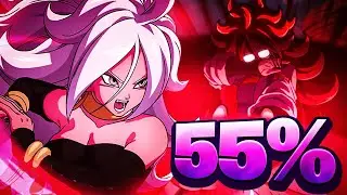 HOW GOOD IS DOKKANFEST GOOD ANDROID 21 WITHOUT DUPES? 55%! (DBZ: Dokkan Battle)