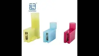 Right Angle Spade Connectors KitsRed/Yellow/Blue 90 Degree Wire Terminals#FlagSpadeTerminals
