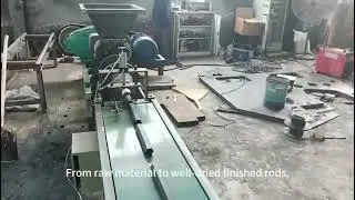 Carbonization Rod Drying Site: Precision in Every Step.#IndustrialDrying
