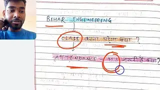 BTech 3 Sem | Class करना जरूरी  क्या है ? 75% Attendance  जरुरी होता है क्या ? | Bihar Engineering
