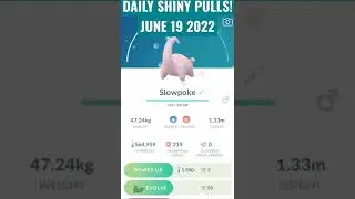 Daily Shiny Pulls - June 19 2022 - Pokemon GO Shorts - #pokemon #pokemongo #shinypokemon
