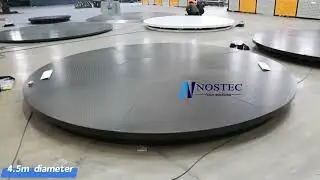 4.5m 3t capacity Car Turntable testing from Nostec