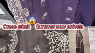 24 February 2025//cross stitch//New arrival//unstitched collection//Summer 😂🫣👍👀👑