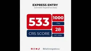 Express Entry Draw Update | Canadian Experience Class | October 28, 2025 | CRS 533 | 1,000 ITAs