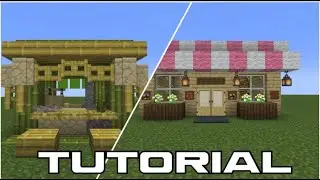 Minecraft: How to Build a Market stall | Tutorial
