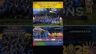 Jamia Takes the Iconic Selfie as India Women Lift the ICC World Cup 2025 Trophy 🏆🇮🇳 #WWC2025