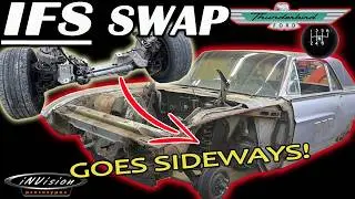 RADICAL IFS SWAP 😳 Crown Vic Suspension Upgrade for a 1963 Thunderbird