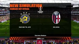Maccabi Tel Aviv vs Bologna | Europa League Gameplay Simulation | Fan-Made