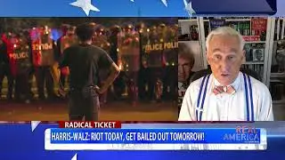 REAL AMERICA -- Dan Ball W/ Roger Stone, The Radical Track Record Of Tim Walz, 8/8/24