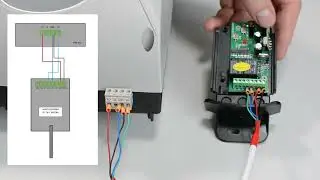 Podłączenie radioodbiornika RC-ZW do napędu bramy garażowej ETM-FLIFT  Elektrobim.pl