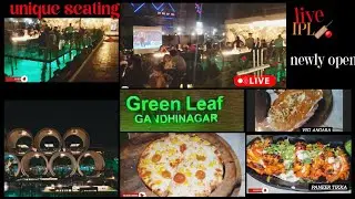 #trending#viralvideo UNIQUE SEATING with TASTY FOOD😋 Gandhinagar's #new Restaurant with #live #ipl