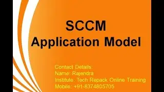 SCCM  Application Model