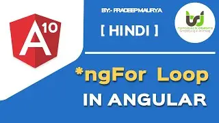 *ngFor loop to display array data in angular | Angular 10 Tutorials in Hindi | Part-13 | 