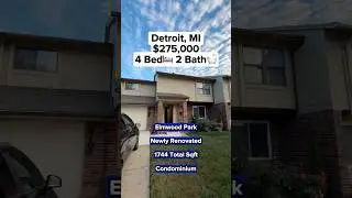 $275,000 Condo Tour in Detroit&rsquo;s Elmwood Park | 4 Beds, 2.5 Baths!