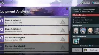 GFL2 Low Team Clear All Mission Equipment Analysis Standard Analysis 1, 2 Full Auto