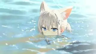 Shiroko Submerged In Sparkling Water Blue Archive Live Wallpaper