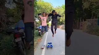 Mind-Blowing Inline Skating Tricks You Must Try🛼#inlineskating​​ #skater​​ #roadskating​​ #rollerbla