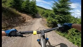 Bike Park Wales - Speed run of Sixtapod into Willy Waver.  The greatest blue run in Britain!!