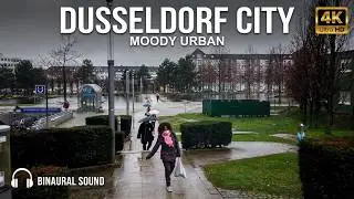DUSSELDORF CITY WALK &bull; GERMANY 4K 60FPS | POV CINEMATIC MOODY URBAN | 3D AUDIO | NO TALK | CHARM TV