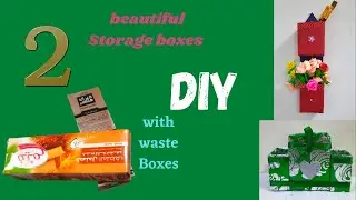 How to reuse/recycle waste boxes/best out of waste