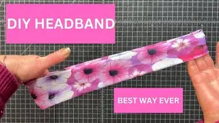 DIY Headband-Cut and Sew Knit Workout Headband