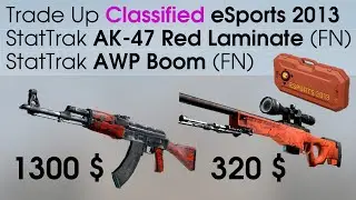 CS:GO Trade Up RARE (Factory New): StatTrak AK47 Red Laminate or StatTrak AWP Boom ? Low chance...