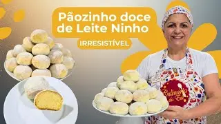 PÃOZINHO DE LEITE NINHO IRRESISTÍVEL QUE PARECE SONHO