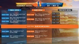 Small arena ● Battle of the Nations 2018 ● Live broadcast: day #1