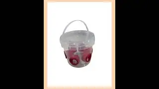 Quail Feeder Bucket with the Original Quail Feed Saver Ports by 2B Creations. Made in USA