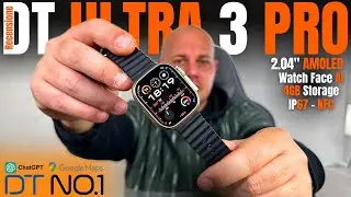 Recensione DT ULTRA 3 PRO Smartwatch TOP CLONE di Apple Watch ULTRA 2&ordf;Gen 2025! CHAT GPT Google Maps