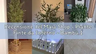 Recensione del Maia Shop - Piante Finte da Interno - Bamb&ugrave; 190 cm x 100 cm, Albero Finto con Vaso in