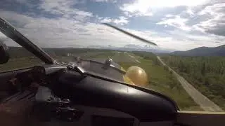 Landing in McCarthy Alaska