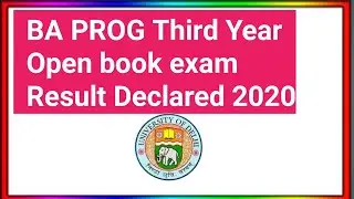 SOL BA PROG open book exam result Declared 2020