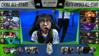 [SUPPER HIGHLIGHTS] LPL vs NA LCS Highlights | LOL All-Star 2017 China vs North America
