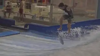 Pro Rider Jake Chipman on the FlowRider at FlowRider Utah in Ogden Tricks and Fails World Champ